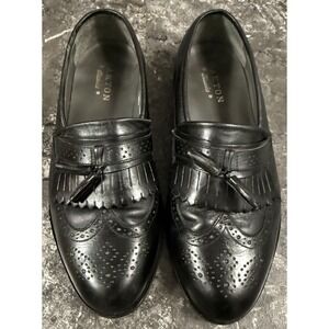 Oakton Classics Mens Kiltie Tasseled Wingtip Loafer Slip On Dress Shoes Sz 9.5EE